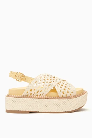 Ulla Johnson Gili Woven Leather Flatform
