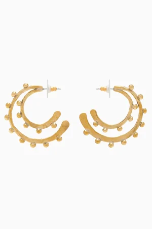 Ulla Johnson Hammered Textured Hoop Earring